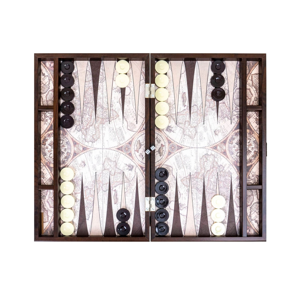 Joc de table din lemn lacuit 50x50cm cu suprafata lucioasa si alunecare usoara