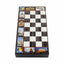 Joc de table din lemn lacuit cu peisaje 50x50 cm, 30 piese si 2 zaruri