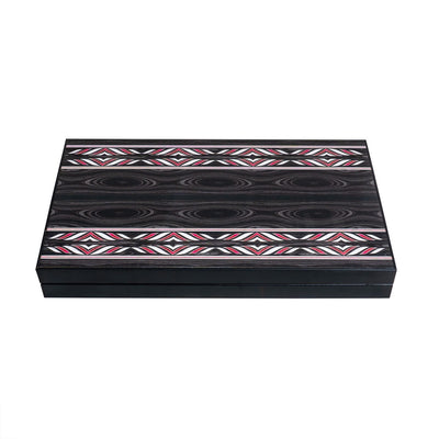 Joc de table din lemn lacuit, cutie 49x58 cm, pentru 2 jucatori