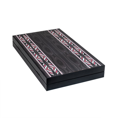 Joc de table din lemn lacuit, cutie 49x58 cm, pentru 2 jucatori