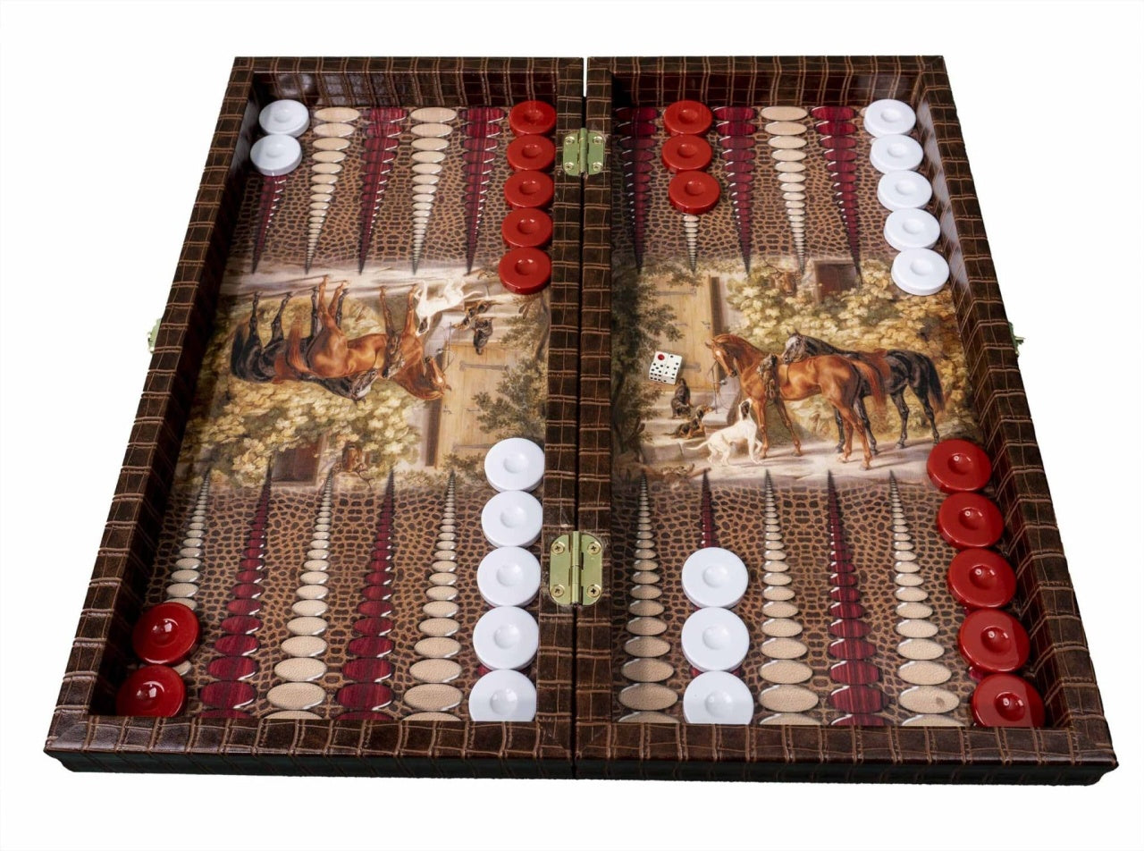 Joc de table din lemn lacuit, dimensiuni 50x50 cm, suprafata lucioasa