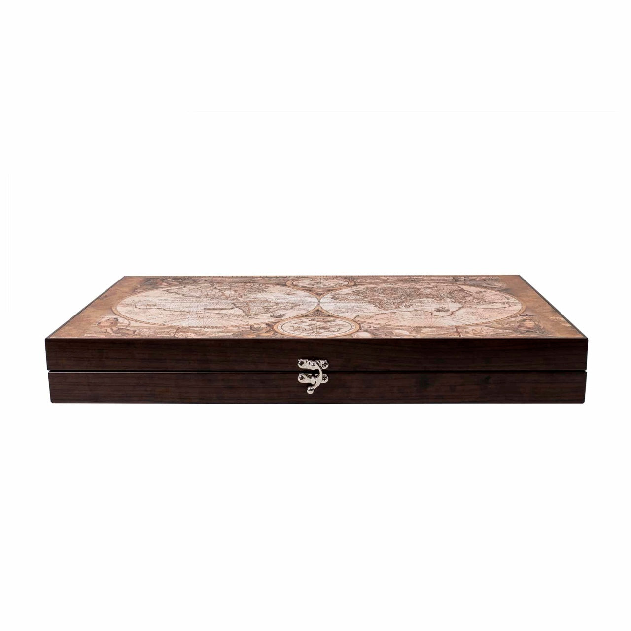 Joc de table din piele ecologica 48x58cm, maro, lucios si rezistent