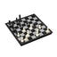 Joc FOXMAG24, 3 in 1, table, dame, sah, magnetic, dimensiune 24 cm, alb/negru
