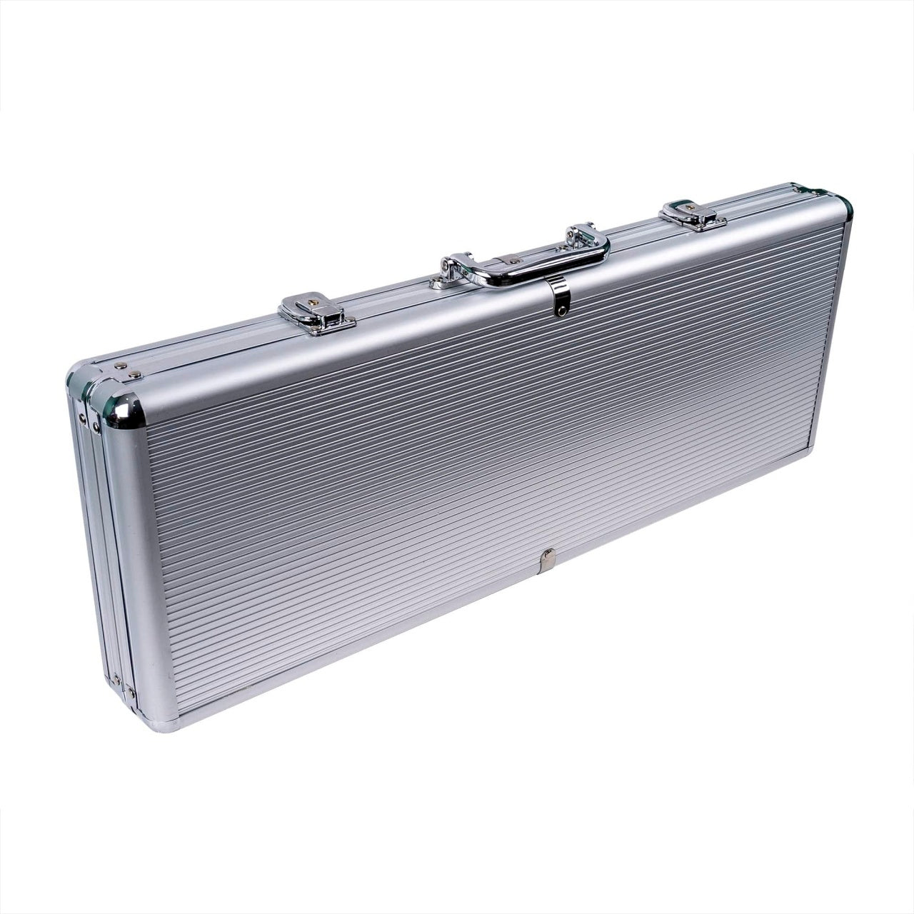 Joc poker cu 500 jetoane si servieta aluminiu, set complet pentru jocuri de carti