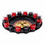 Joc ruleta cu 16 pahare de shot, rosu - negru, cu sageata rotativa