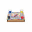 Joc ruleta de petrecere cu 4 pahare shot, dimensiuni 21x21x3 cm