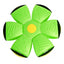 Jucarie 2 in 1, minge si disc, convertibila, 2 moduri de joaca, dimensiune 23 cm, verde
