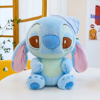 Jucarie din plus, mascota Stitch cu caciula, Personaj din Lilo&Stitch, 40 cm