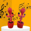 Jucarie interactiva de plus, FOXMAG24, soldatul cerc Squid Game, vorbeste, imita si danseaza, cu incarcare USB, rosu/negru