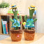 Jucarie interactiva FOXMAG24, Cactus Vorbitor, Danseaza, Imita, Canta, Educativ, 32 cm, cu USB, palarie galbena, verde
