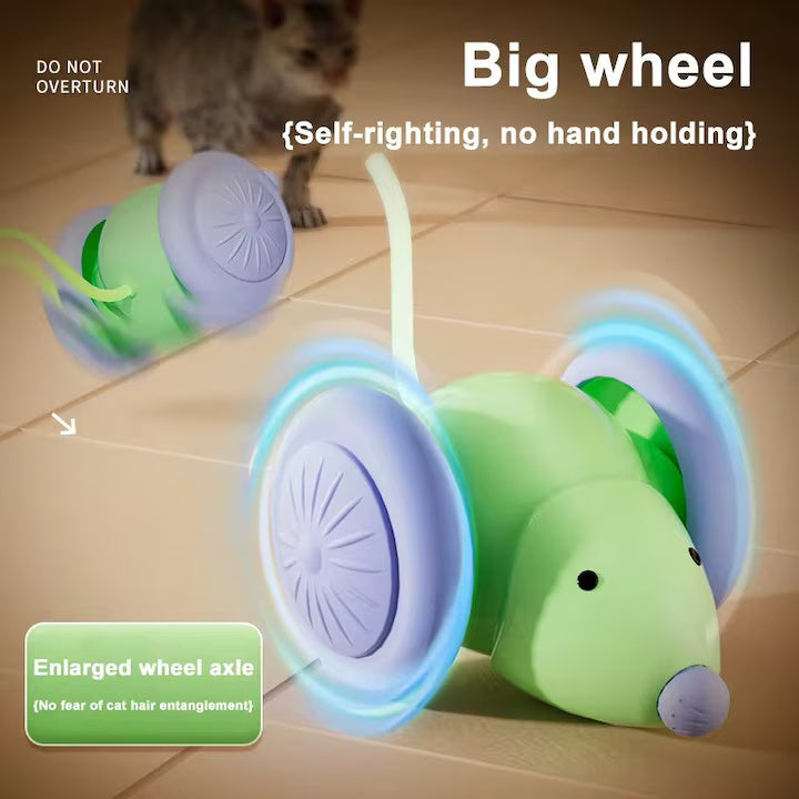 Jucărie interactivă inteligentă Smart Mouse pentru pisici și câini, lumini LED, autoactivare