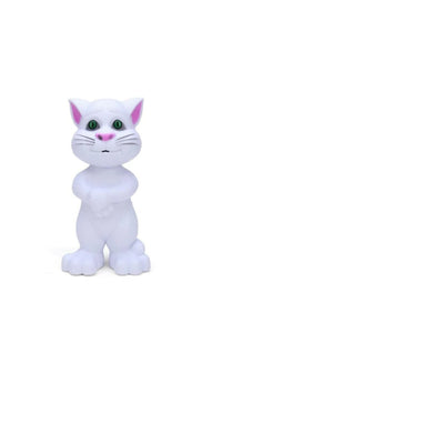 Jucarie interactiva Talking Tom , motanul inteligent , inaltime 25cm , alb LMG