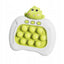 Jucarie sensoriala electronica Pop It, Dino, dimensiune 13 cm, din ABS, cu sunete si lumini, verde