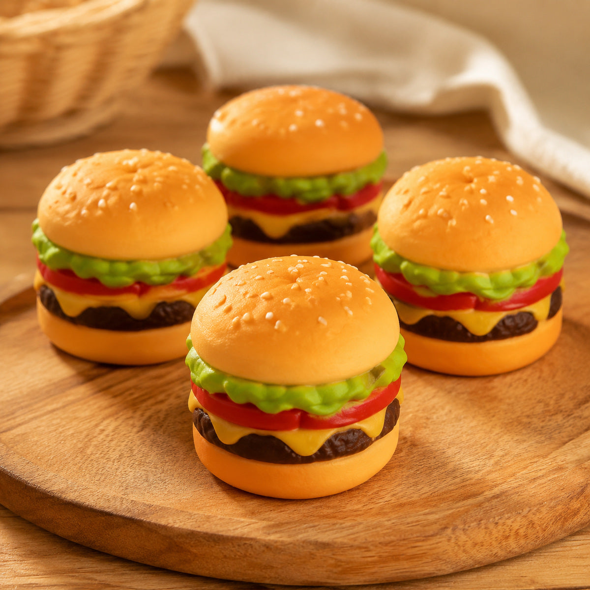Jucărie Squishy Tip Hamburger, Modele Asortate – imagine comercială