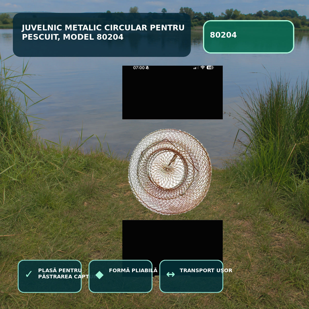 Juvelnic Metalic Circular pentru Pescuit, Model 80204 – imagine principală