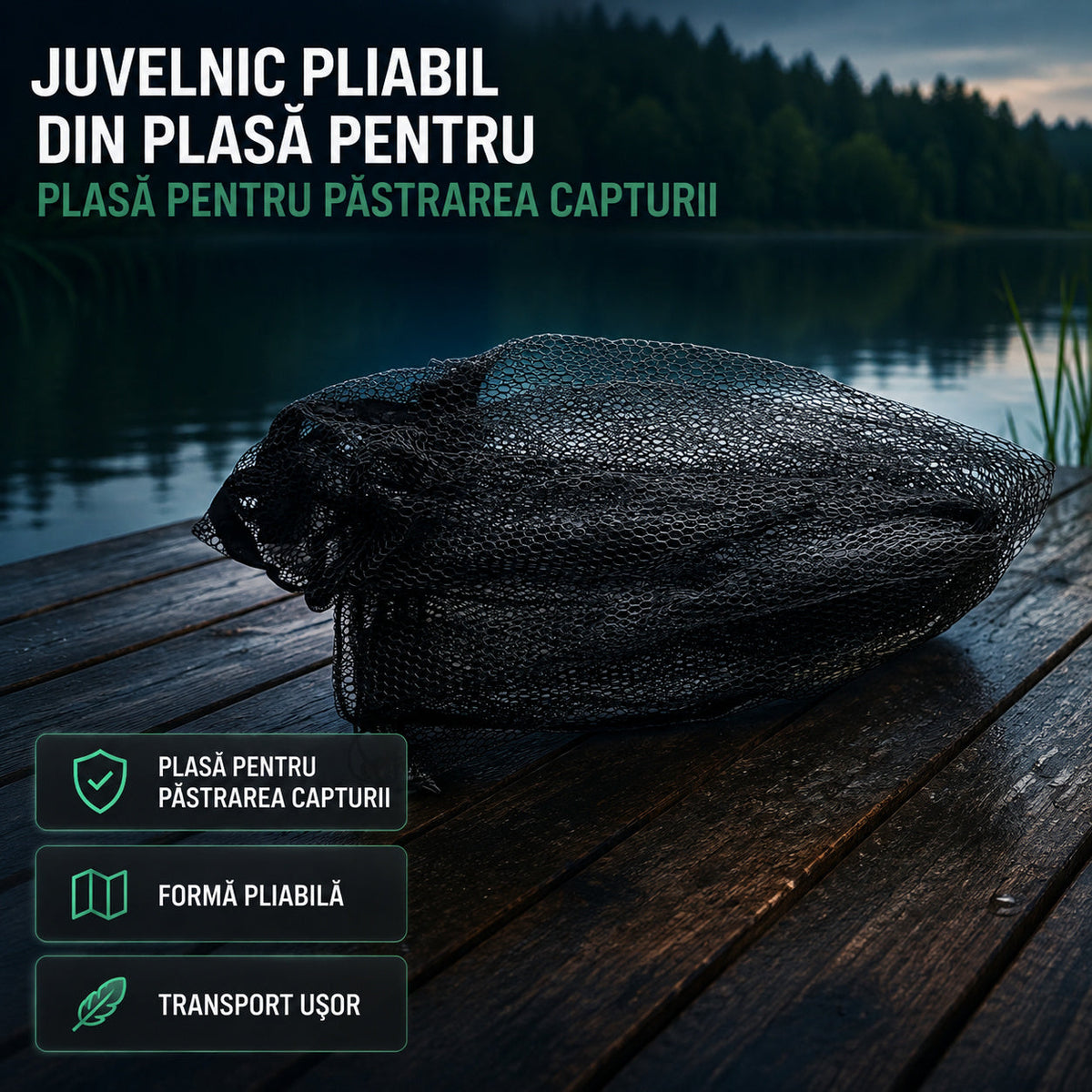 Juvelnic Pliabil din Plasă pentru Pescuit, Model 80102 – caracteristici și beneficii
