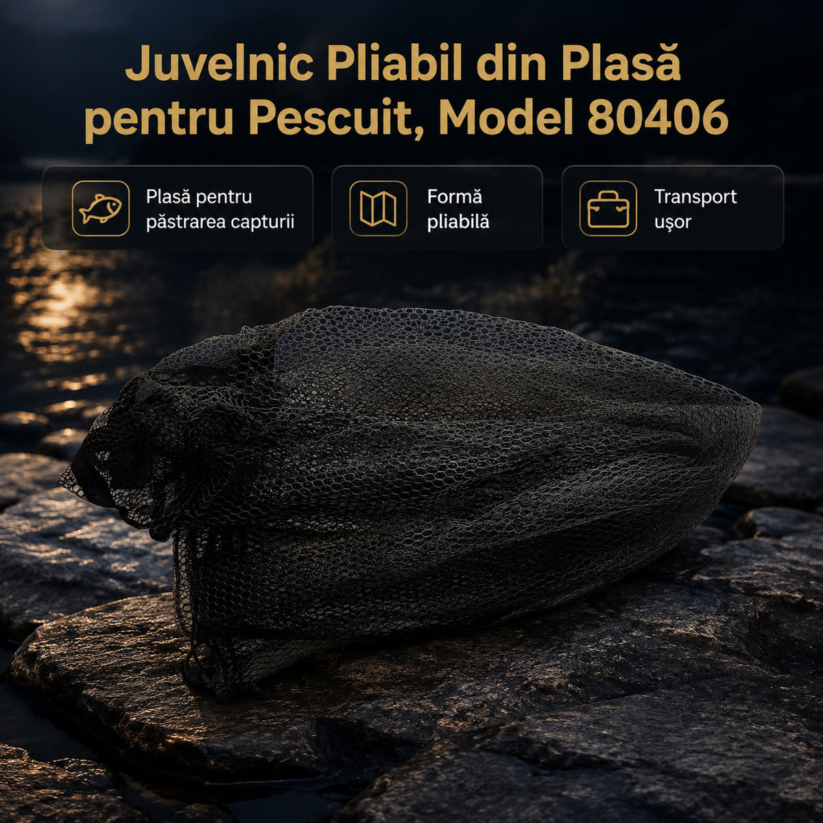 Juvelnic Pliabil din Plasă pentru Pescuit, Model 80406 – imagine principală promoțională