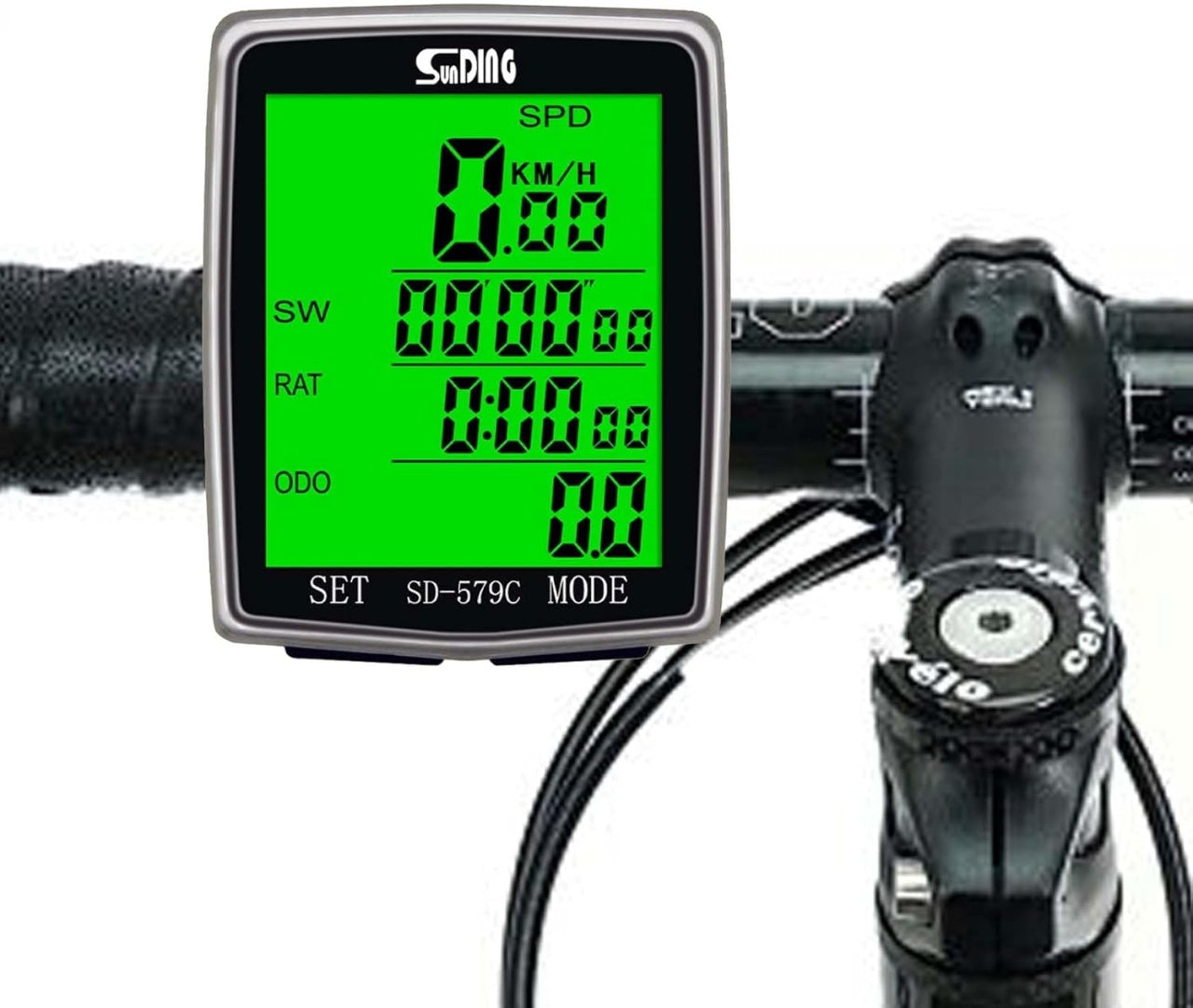 Kilometraj LCD pentru bicicleta, 31 functii, 2.0 Inch, Wireless