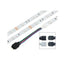 Kit Banda LED 5050 RGB FOXMAG24, Control Telefon prin Bluetooth, Exterior, 2x5m, Functie de Schimbare a Culorilor in Functie de Muzica, Lumina Multicolora, 10metri lungime, Instalare Usoara