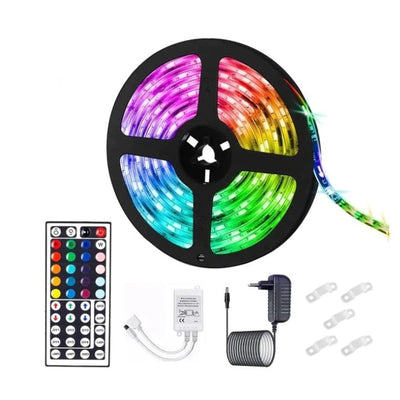 Kit Banda LED FOXMAG24, 10 Metri, Bluetooth APP Controlul, Sincroniza Muzica, Telecomanda 44 Taste, 12V, Multicolor
