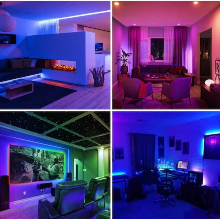 Kit Banda Led FOXMAG24® Multicolora RGB , Telecomanda 24 taste cu IR , Transformator 2A , 300 LED-uri , Lungime 5m