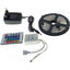 Kit banda led RGB interior-exterior 5050 cu alimentator, adaptor si telecomanda ir 24 taste PORKY + magnet inscriptionat GrigProject