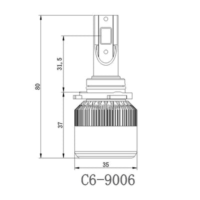 Kit becuri led c6 HB4, FOXMAG24®