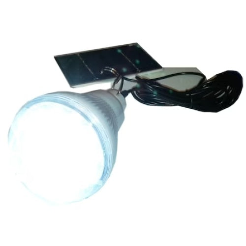 Kit cu panou solar si bec cu leduri, putere 3W, autonomie 7h, cu 2 moduri de iluminare, alb/negru