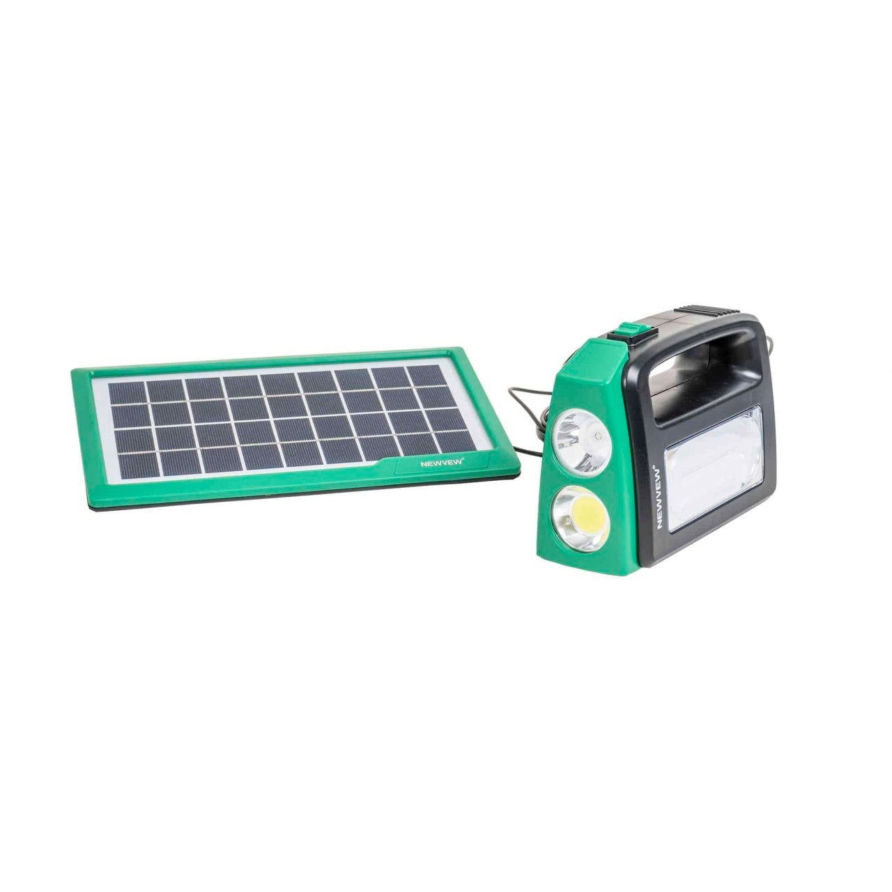 Kit lanterna cu panou solar si 3 becuri LED, baterie 3500mAh, USB 5V