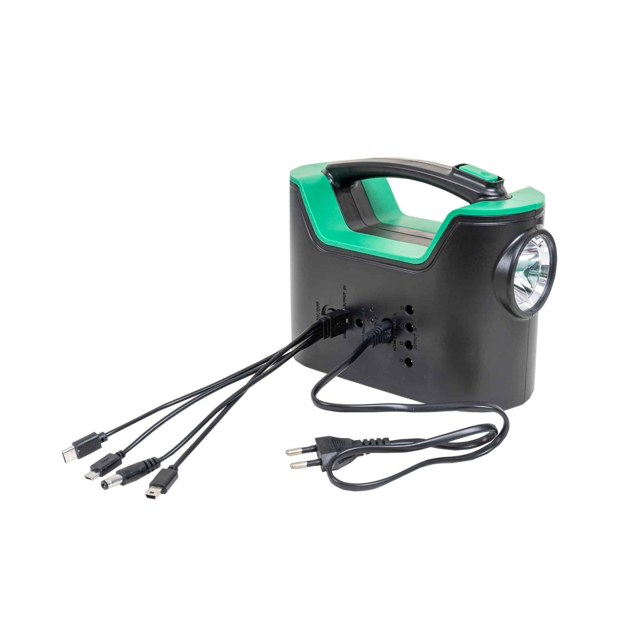 Kit lanterna cu panou solar si 3 becuri LED, baterie 3500mAh, USB 5V