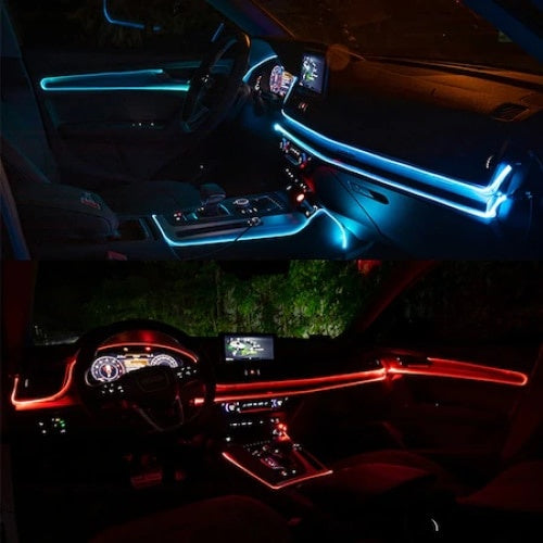 Kit led cu 5 lumini, FOXMAG24, cu alimentare USB, conectivitate wireless, compatibil cu android si IOS, 8m, multicolor