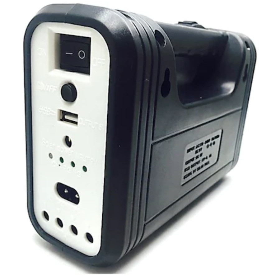 Kit panou solar cu lampa FOXMAG24, lanterna, USB, 3 becuri 6V 4Ah