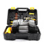 Kit reparatie pana auto, cu compresor auto, valiza pentru transport, cu 10 piese, negru