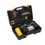 Kit reparatie pana auto, cu compresor auto, valiza pentru transport, cu 10 piese, negru
