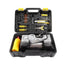 Kit reparatie pana auto, cu compresor auto, valiza pentru transport, cu 10 piese, negru