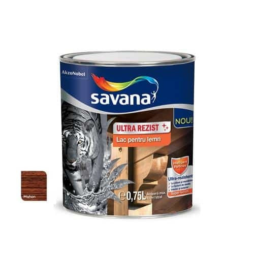 Lac pentru lemn ultrarezistent, nuanta mahon, 0.75L, finisaj lucios