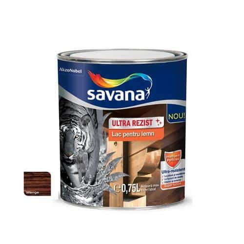 Lac pentru lemn ultrarezistent Savana, culoare wenge, 0.75L