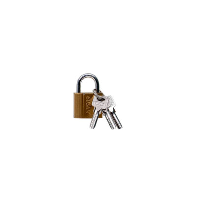 Lacat auriu 32mm cu 3 chei, rezistent si compact
