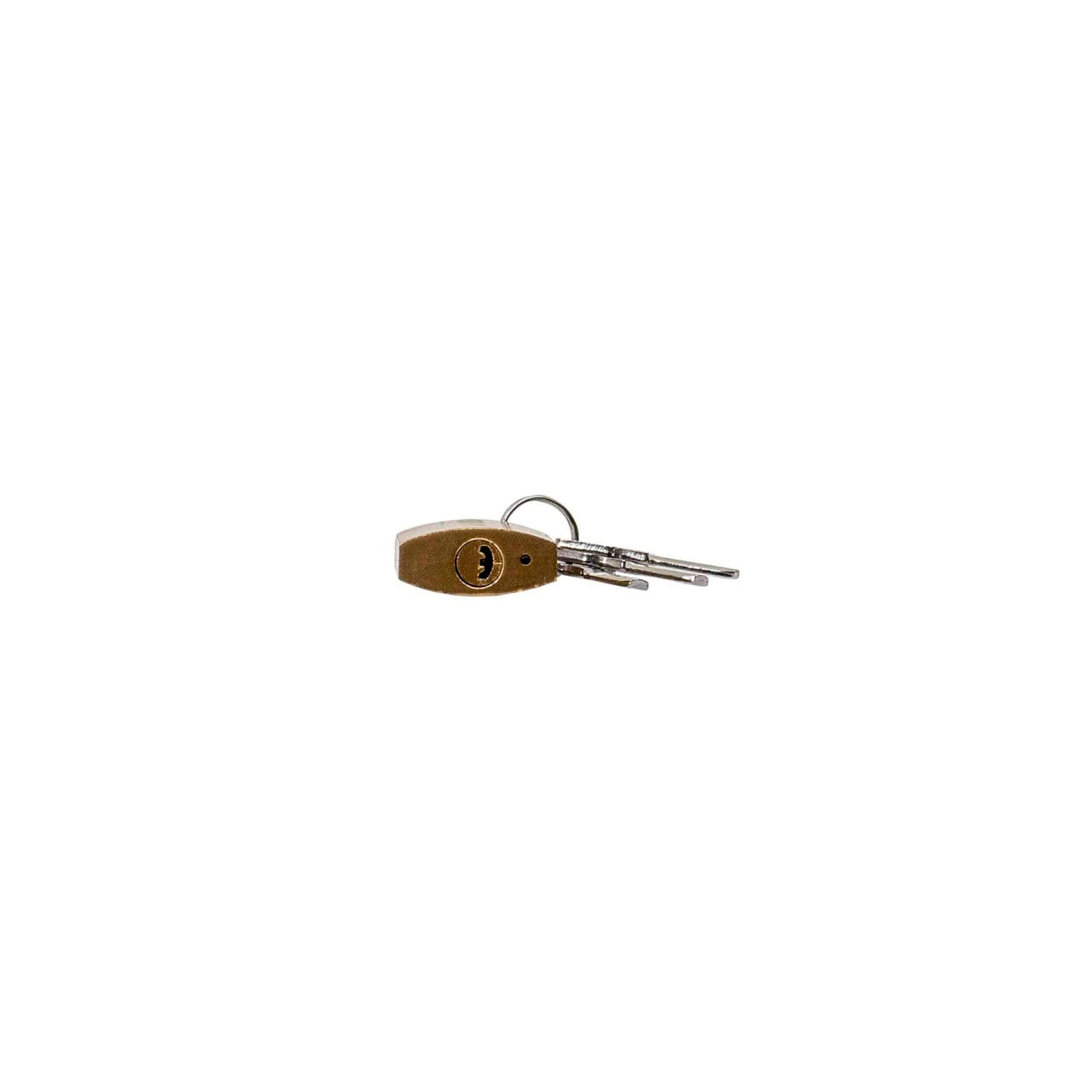 Lacat auriu 32mm cu 3 chei, rezistent si compact