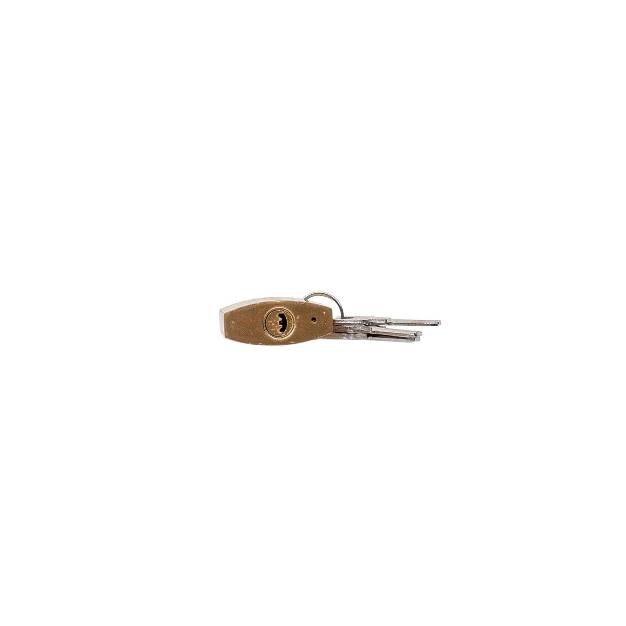 Lacat auriu 38mm cu 3 chei, rezistent si compact