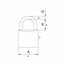 Lacat City 40 mm din alama cu 3 chei si pin antigaurire otel