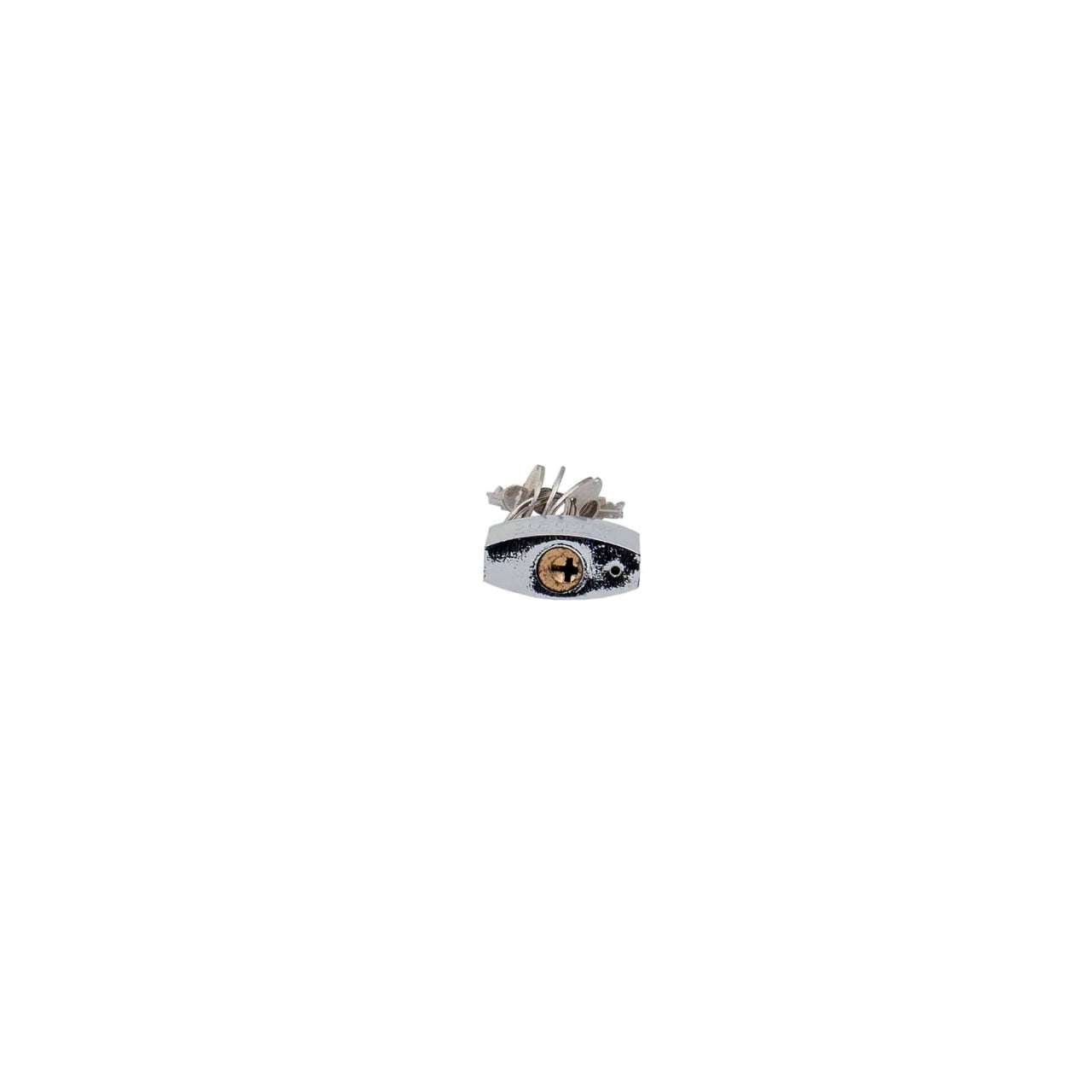 Lacat crom 32mm cu 3 chei in cruce, lungime 32mm
