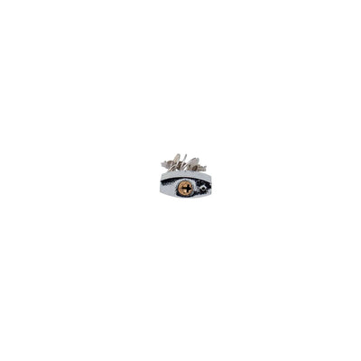 Lacat crom 32mm cu 3 chei in cruce, lungime 32mm