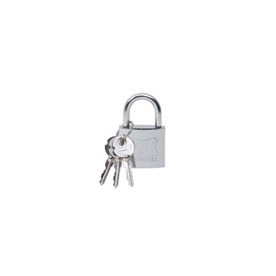 Lacat crom 38mm cu 3 chei in cruce, compact si rezistent