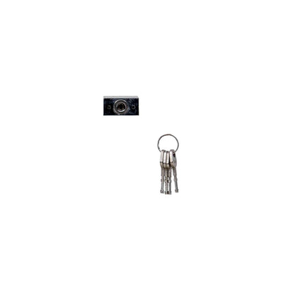 Lacat patrat cromat 30mm cu 3 chei, rezistent si compact