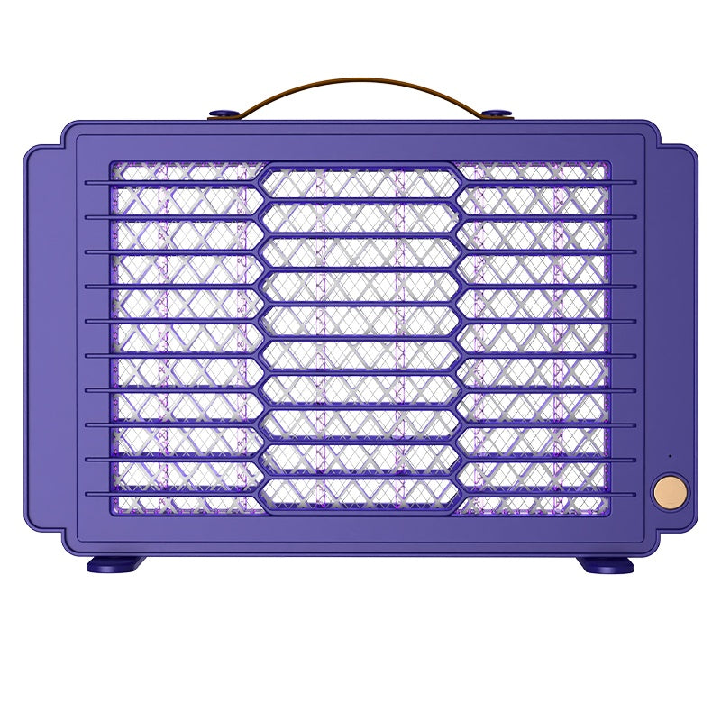 Lampa anti-tantari, montare pe perete, incarcare USB, din plastic, ecologica, albastru