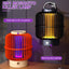 Lampa anti-tantari, unda UV pentru a atrage tantarii, soc electric puternic, 360 grade, 1200mAh, incarcare USB