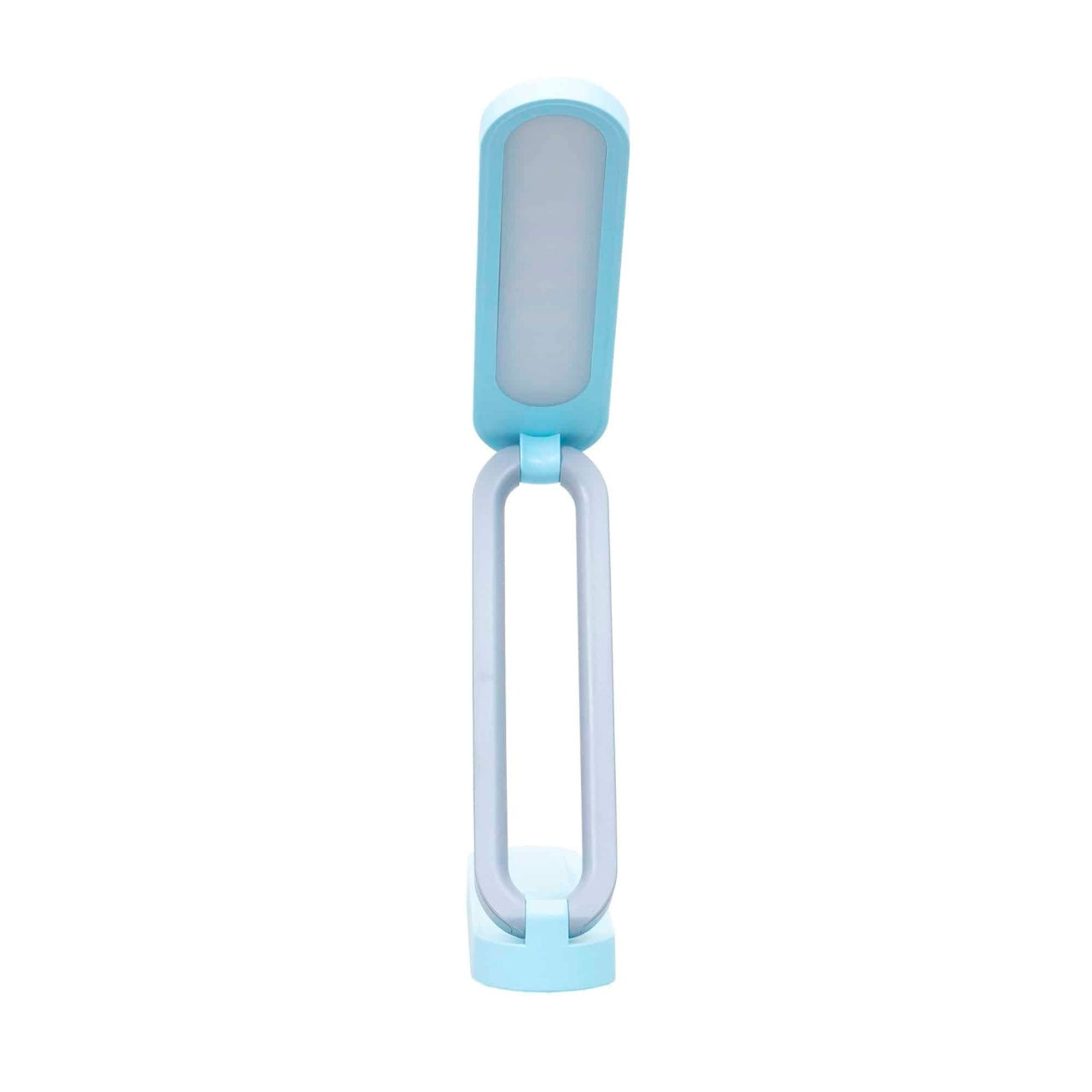 Lampa birou pliabila portabila, 3W, 3 tipuri lumina, touch, USB, bleu