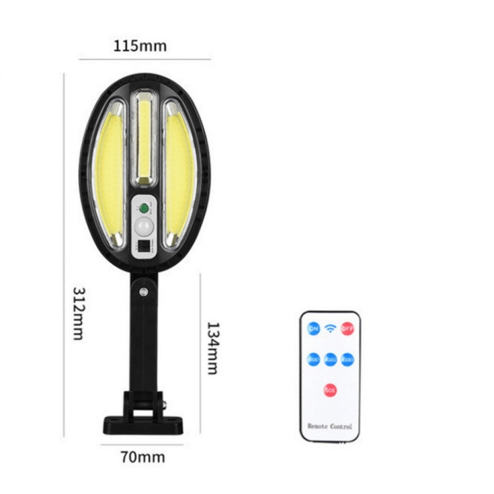 Lampa cu incarcare solara FOXMAG24, 96 x LED, 3 moduri de functionare, telecomanda inclusa