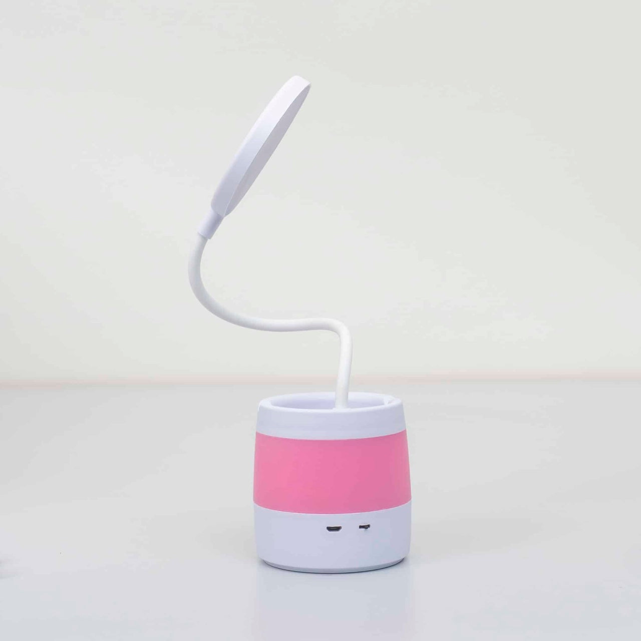 Lampa de birou copii cu LED, 4 tipuri de lumina, model floare, roz